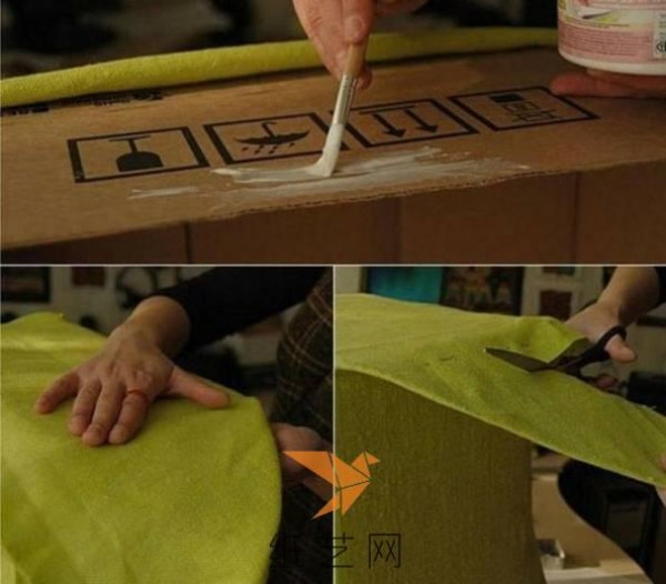 Tutorial on making beautiful clothing storage boxes from old cardboard boxes