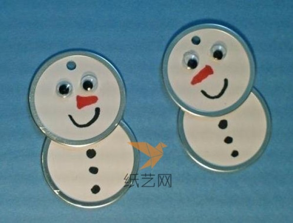 Cute little snowman Christmas gift wrapping decoration making tutorial