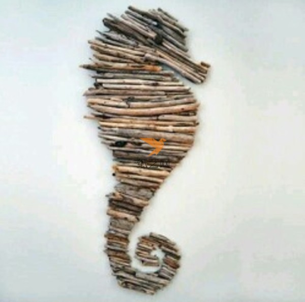 Tutorial on turning waste into treasure Tutorial on making a seahorse mural made of dead branches