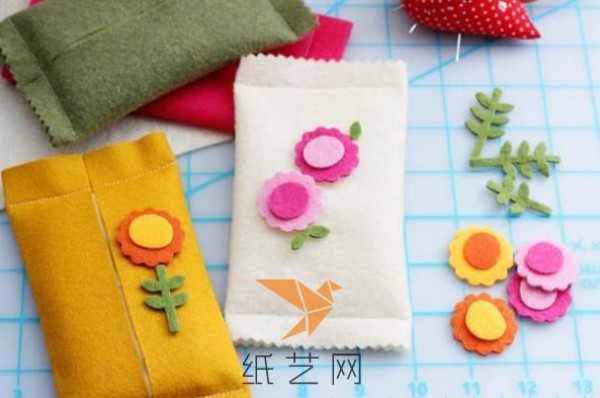 Small and fresh non-woven tissue bag making tutorial