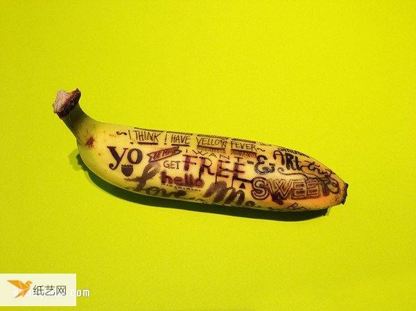 Use bananas to make personalized and creative works of art that go beyond food