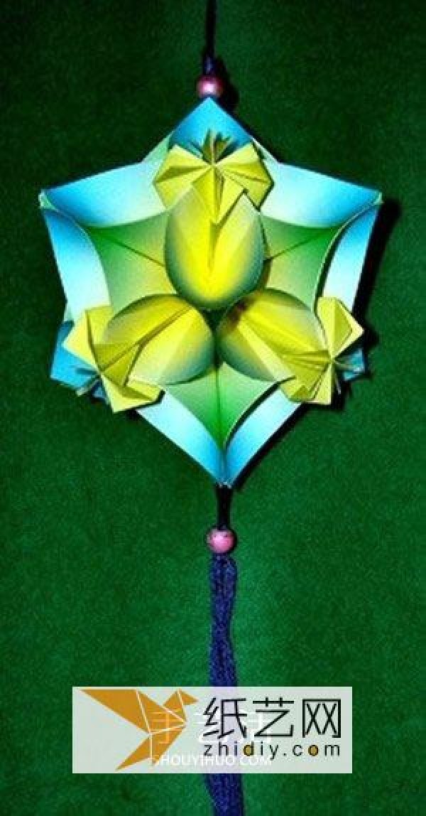 Origami flower ball Lantern Festival lantern making tutorial