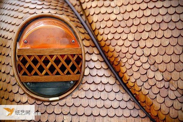 70-year-old grandfather used tens of thousands of oak pieces to build his dream Beetle