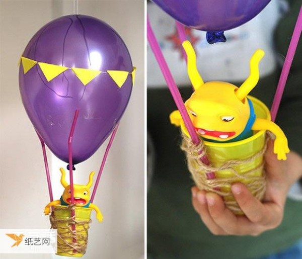 Share with you an illustration of how to make a hot air balloon for children