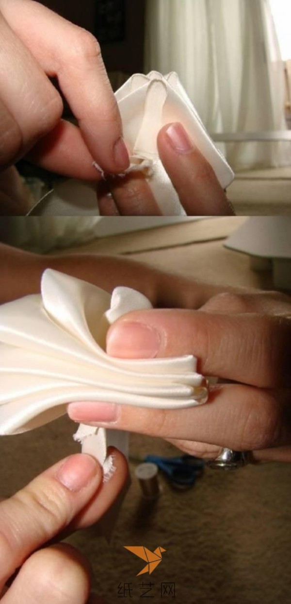 Fabric White Rose Bridal Bouquet Making Tutorial Fabric Tutorial