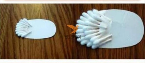 Creative DIY of a little sheep made from cotton swabs that turns waste into treasure