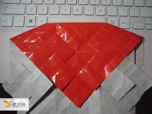 Super complicated kissing fish heart origami illustration process