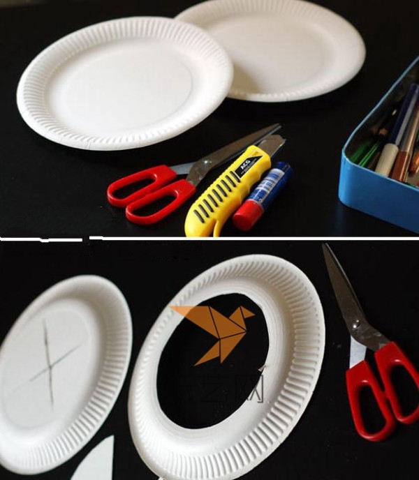 Tutorial on using disposable plates to make beautiful flying saucers