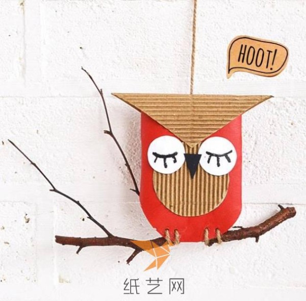 Cute little owl room decoration tutorial made from waste toilet paper tubes