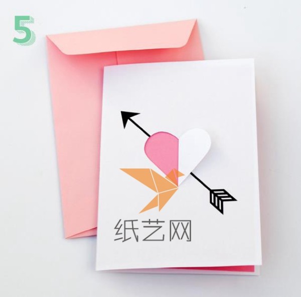 Simple and beautiful Cupid’s Arrow Valentine’s Day card making tutorial