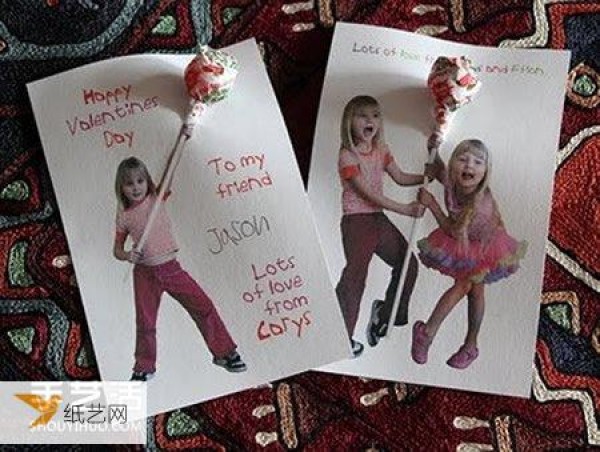 A very simple step to make a personalized children’s Valentine’s Day card