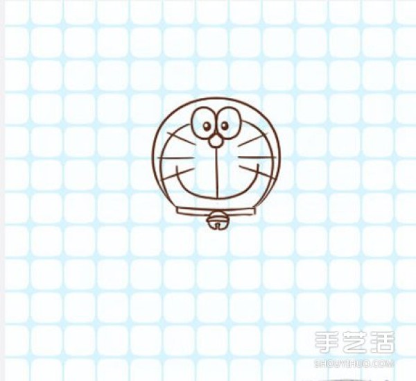 Colorful Doraemon simple drawing pictures with step-by-step illustrations