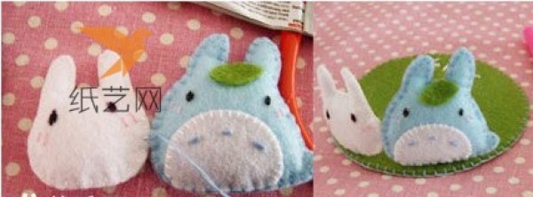 Nonwoven Tutorial Creative Nonwoven Three-dimensional Totoro Coaster Making Tutorial