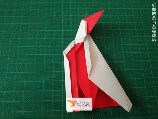 Detailed illustrated tutorial on how to fold the Christmas crane