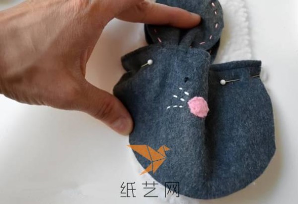 Cute little mouse cotton mop New Year gift making tutorial