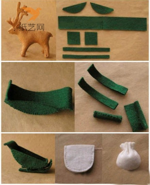 Nonwoven Tutorial Nonwoven Santa and Elk Making Tutorial