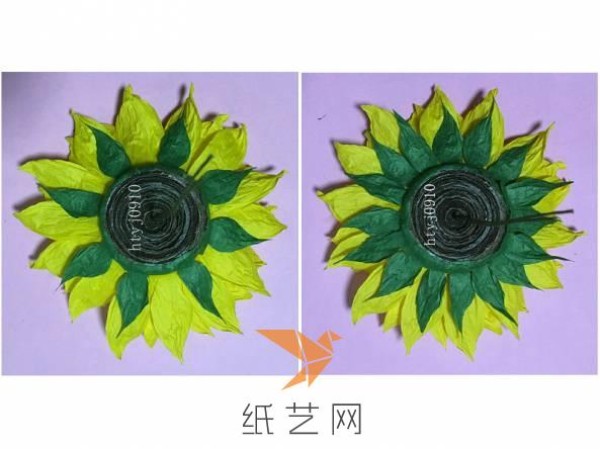 Paper Craft Sunflower Tutorial