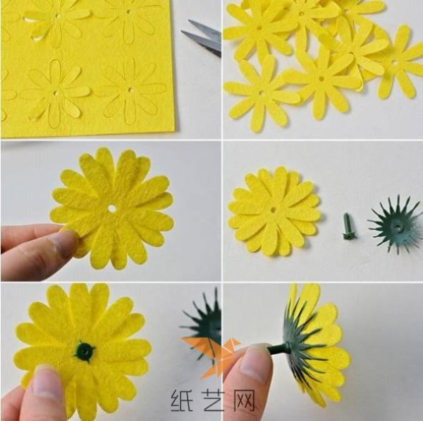 Tutorial on potted flowers made of non-woven fabric as a Teacher’s Day gift