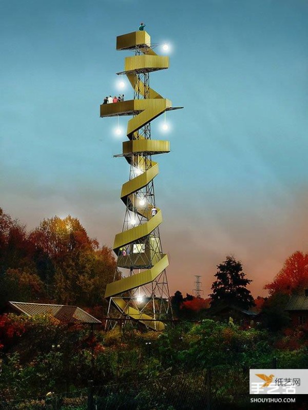 The second spring of abandoned electricity towers has been transformed into park observation decks