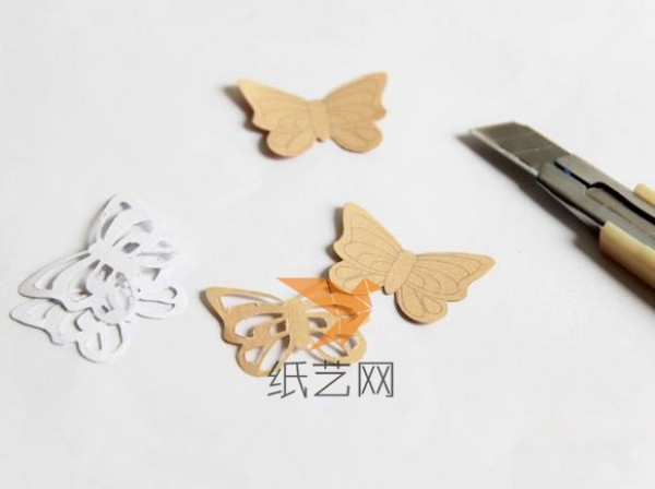 Tutorial on making beautiful paper-cut butterfly rings