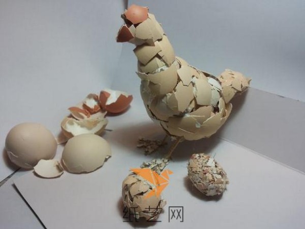 Tutorial on how to use egg shell waste to make cute chick decorations