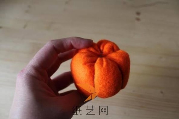 Halloween handmade non-woven small pumpkin doll making tutorial