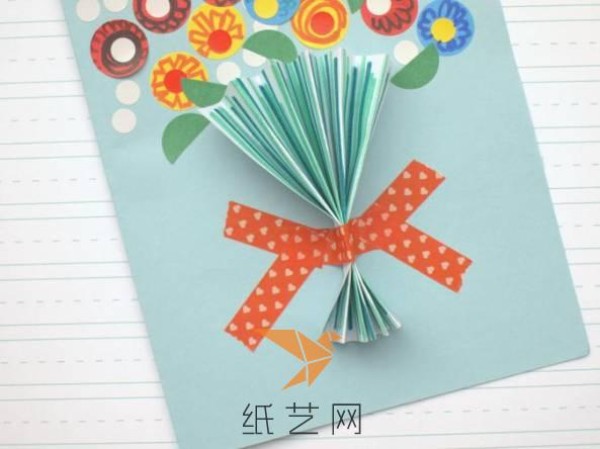 Simple bouquet greeting card making tutorial