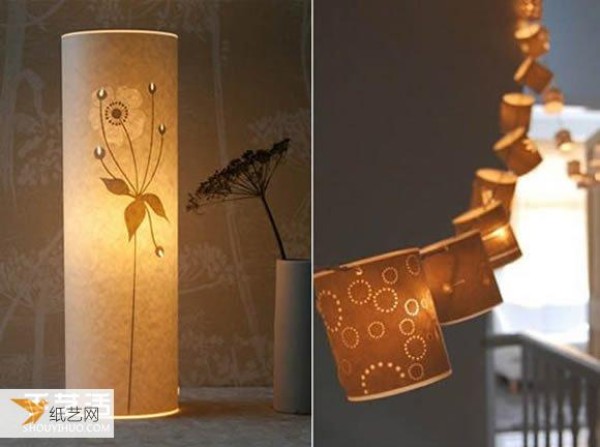 Tutorial on making a beautiful and personalized handmade paper lamp engraved with flower and bird patterns