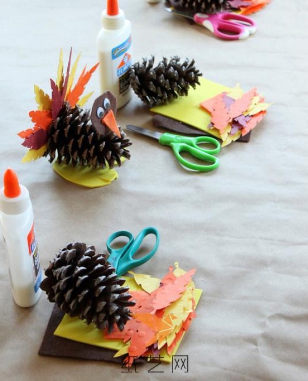 Tutorial on making interesting turkeys for children