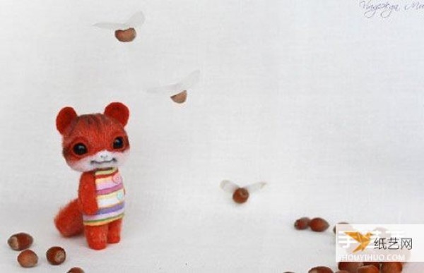 Pictures of cute and exquisite wool felt animal works that can melt peoples hearts