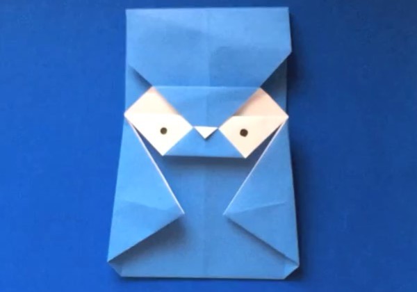 Tutorial on how to make creative penguin origami animal envelopes