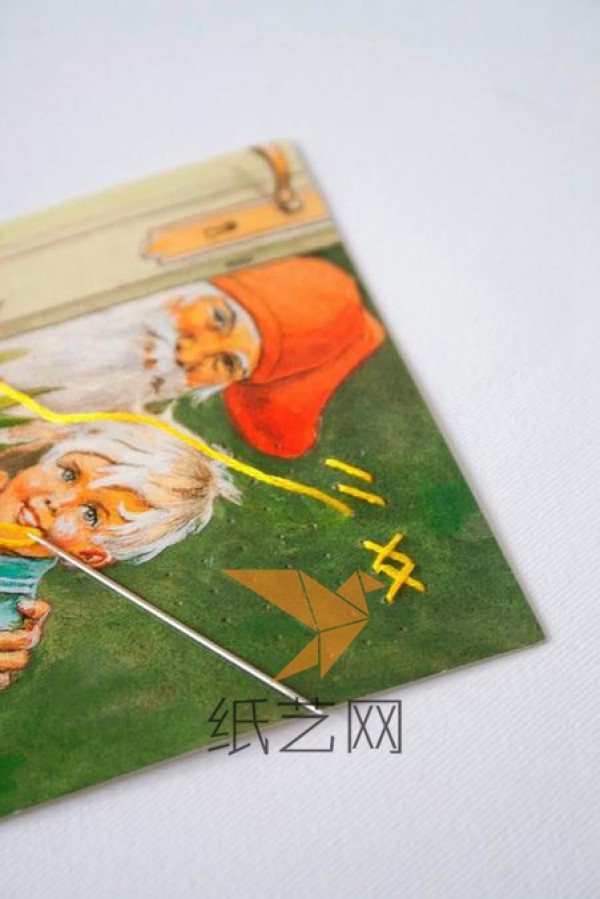 Exquisite cross-stitch postcard making tutorial