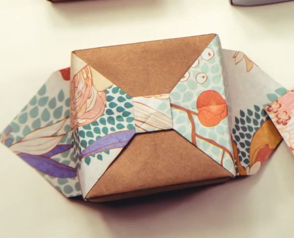 Origami bow tie origami box storage box tutorial