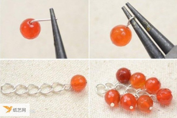 Tutorial on making personalized beaded earrings that look like harvest fruits