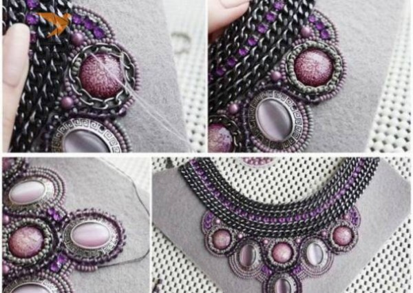 Gorgeous Retro Baroque Style Beaded Necklace Making Tutorial Beading Tutorial