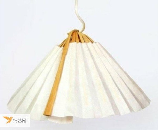 Very simple tutorial on how to make a chandelier lampshade using a folding fan