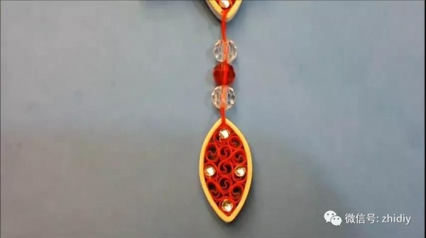 Tutorial on quilling paper Chinese style pendant decoration