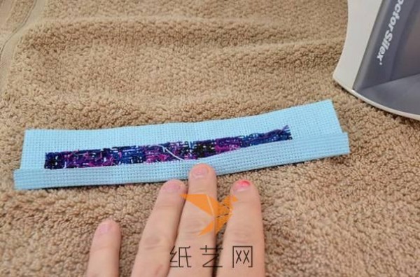 Beautiful starry sky cross stitch bracelet making tutorial