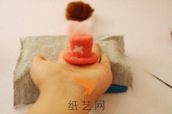 Cute Wool Felt Chopper Hat Cell Phone Chain Making Tutorial