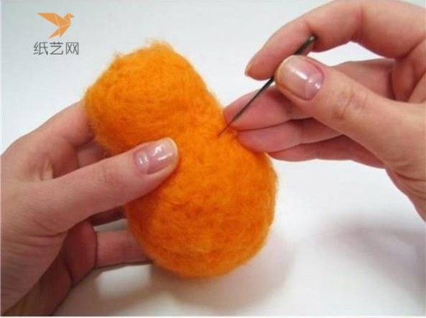 Wool felt tutorial, vivid wool felt Garfield DIY making tutorial