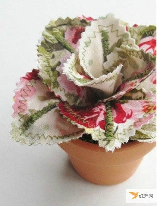 Pictures of handmade beautiful and easy-to-care cloth flowers