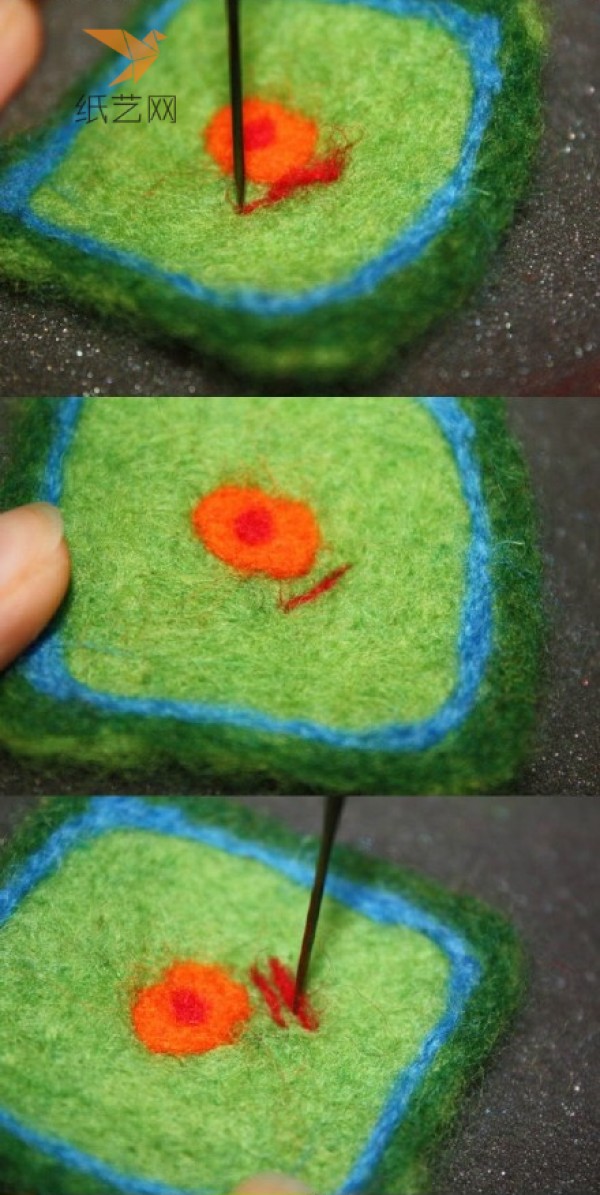 Embroidery felt wool felt DIY production tutorial