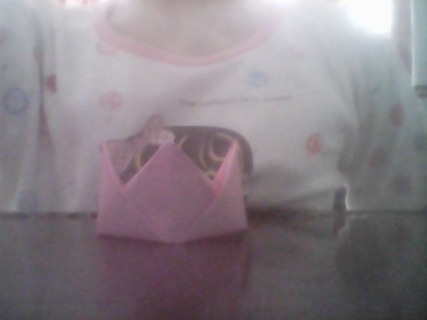 Beautiful and cute origami crown