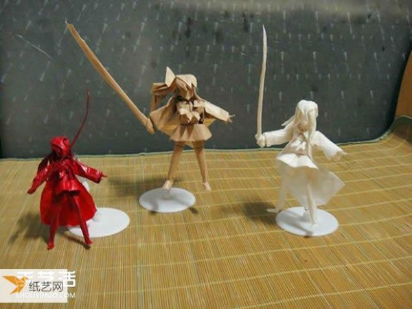 Origami tutorial for Shakugan anime character Shana