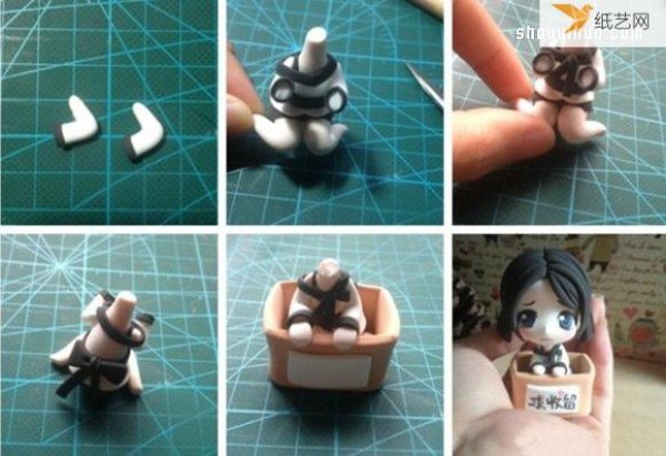 Tutorial on making clay dolls of Sword Spirit Qin Xiyan, a cute girl with personality