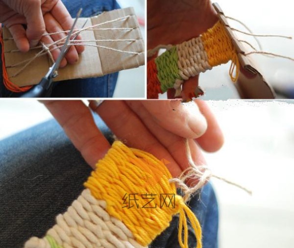 Tutorial on how to make a beautiful mobile phone chain knitted with wool