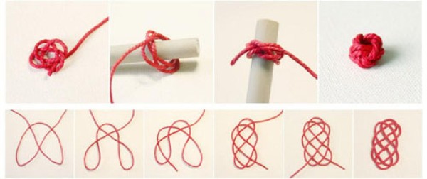 Chinese knot weaving is unique, exquisite, elegant and has a retro feel that makes people fall in love at first sight. Detailed illustrations of the flower-shaped Chinese knot weaving tutorial.