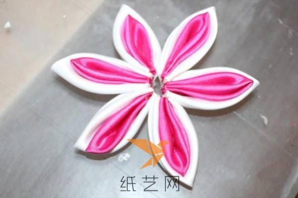 New Year Decoration Ribbon Flower Making Tutorial