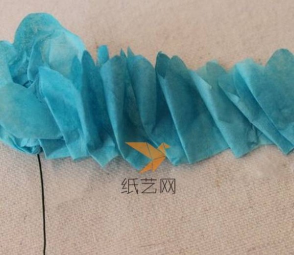 Illustrated tutorial for making handmade paper flowers from dyed cotton paper for Teachers' Day