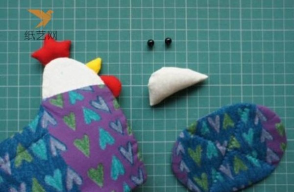 Fabric Tutorial Fabric Pattern Rooster Shape Lucky Bag Making Tutorial